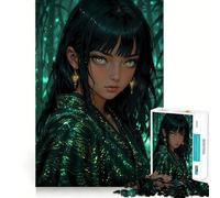 Rompecabezas Susurros del Reino de Jade de 1000 Piezas para Adolescentes Juego para estimular la Mente Montaje Firme y Seguro Actividad Divertida para Toda la Familia (38x52cm)