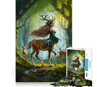 Rompecabezas Susurros en el Bosque Salvaje 1000 Recall Fun Play Tecnología Avanzada de Corte láser Juguete de Entretenimiento para Interiores en Vacaciones (38x26cm)