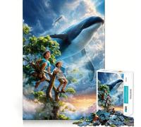 Rompecabezas Susurros en el Viento 1000 Piezas Juego de concentración Mental Corte de precisión Bordes Lisos Actividad Absorbente para Noches tranquilas (50x75cm)