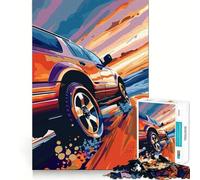 Rompecabezas SUV Sunset Drive para Adultos, 1000 Piezas, Think Smart Toy Home, Enjoy Precision Cut Wall Art Decor 50x75cm