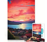 Rompecabezas SUVA de Pintura al óleo para Adolescentes, 1000 Piezas, para Mejorar la Memoria, para Disfrutar de un Ritmo pausado, con Bordes limpios, 38x26cm