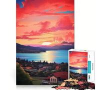 Rompecabezas SUVA de Pintura al óleo para Adultos, 1000 Piezas, Juguete Que desafía la Mente, diversión Tranquila, Corte preciso, decoración de Pared 38x52cm