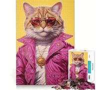 Rompecabezas Swag Cat de 1000 Piezas para Adultos Juguete Inteligente para Jugar en Interiores Corte preciso Un Regalo Encantador 50x75cm