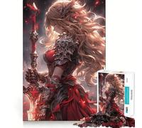 Rompecabezas Sword Angel para Adolescentes, 1000 Piezas, Mejora la Memoria, Ocio en casa, Bordes precisos, 38x52cm