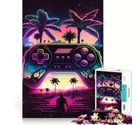 Rompecabezas Synthwave Controller para Adolescentes, 1000 Piezas, Juego de lógica, pasatiempo para el hogar, Corte preciso, Regalo para Festivales 50x75cm