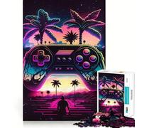 Rompecabezas Synthwave Controller para Adolescentes, 1000 Piezas, para Mejorar la Memoria, el Entretenimiento en casa, Bordes precisos, 38x52cm