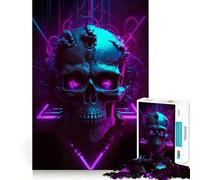 Rompecabezas Synthwave Sentinel para Adolescentes, 1000 Piezas, Pure Logic Toy, Quiet Calm Clean Cut, decoración de Pared 38x52cm