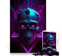 Rompecabezas Synthwave Sentinel para Adolescentes, 1000 Piezas, Pure Logic Toy, Quiet Calm Clean Cut, decoración de Pared 38x52cm