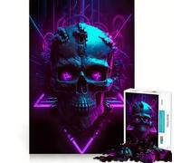 Rompecabezas Synthwave Sentinel para Adultos, 1000 Piezas, Juguete para ejercitar la Mente, diversión silenciosa, Corte preciso, decoración de Pared 50x75cm