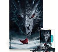 Rompecabezas Tairn and Andarna Fourth Wing de 1000 Piezas para Adolescentes Juguete para desarrollar la lógica y la diversión Bordes Suaves Regalo Creativo 50x75cm