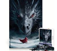 Rompecabezas Tairn and Andarna Fourth Wing de 1000 Piezas para Adolescentes Juguete para desarrollar la lógica y la diversión Bordes Suaves Regalo Creativo 50x75cm