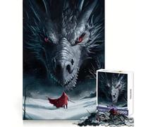 Rompecabezas Tairn and Andarna Fourth Wing de 1000 Piezas para Adolescentes, Juguete para ejercitar la Mente, Actividad para el hogar, Corte Premium, artículo de Santa Claus 38x52cm