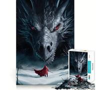 Rompecabezas Tairn and Andarna Fourth Wing de 1000 Piezas para Adolescentes, Juguete para ejercitar la Mente, Actividad para el hogar, Corte Premium, artículo de Santa Claus 38x52cm