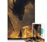 Rompecabezas Tairn and Andarna Fourth Wing para Adolescentes, 1000 Piezas, Juguete cognitivo, pasatiempo Tranquilo, Borde Premium, 38x26cm