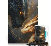 Rompecabezas Tairn y Andarna Fourth Wing de 1000 Piezas para Adolescentes Mejora la Memoria, diversión Relajante, Bordes Afilados, 38x52cm