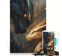 Rompecabezas Tairn y Andarna Fourth Wing de 1000 Piezas para Adultos, Juguete de lógica Mental, diversión Tranquila, Corte Firme, Regalo preciado 50x75cm