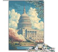 Rompecabezas Taj Mahal para Adultos de 1000 Piezas Ejercita el Cerebro Juguete adictivo para Cultivar la Paciencia Juego de desafío único (26x38cm)