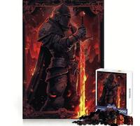 Rompecabezas Tarot Caballero Oscuro Fantasía 1000 Piezas para Adolescentes Rompecabezas Desafío Mental Juguete Pasatiempo Relajante Corte Preciso Regalo Encantador 50x75cm