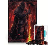 Rompecabezas Tarot Caballero Oscuro Fantasía 1000 Piezas para Adolescentes Rompecabezas Desafío Mental Juguete Pasatiempo Relajante Corte Preciso Regalo Encantador 50x75cm
