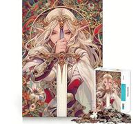 Rompecabezas Tarot Princesa Caballero para Adolescentes 1000 Piezas Mejora la Memoria Ocio en Casa Bordes Precisos 38x52cm