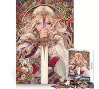 Rompecabezas Tarot Princesa Caballero para Adolescentes 1000 Piezas Mejora la Memoria Ocio en Casa Bordes Precisos 38x52cm