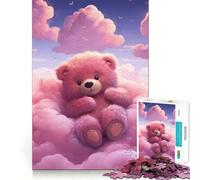Rompecabezas Teddy Bear Dreamland de 1000 Piezas para Adolescentes Mejora la Memoria, diversión Relajante, Bordes Afilados, 38x52cm