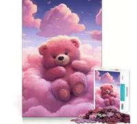 Rompecabezas Teddy Bear Dreamland de 1000 Piezas para Adultos, Juguete de lógica Mental, diversión Tranquila, Corte Firme, Regalo entrañable 50x75cm