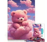 Rompecabezas Teddy en el País de los Sueños, 1000 Piezas para Adultos, Juguete de razonamiento y Habilidad, Relajante, Corte preciso, Regalo conmovedor 38x52cm