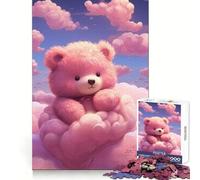 Rompecabezas Teddy In Dreamland para Adultos, 1000 Piezas, Think Smart Toy, vínculo Familiar, Corte preciso, Regalo de Temporada 38x26cm