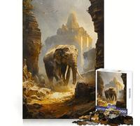 Rompecabezas Temple Guardian de 1000 Piezas para Adolescentes Mejora la Memoria, diversión Relajante, Bordes precisos, Regalo Original 38x26cm