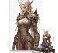 Rompecabezas Tessia Eralith con Armadura, 1000 Piezas, para Adolescentes, Juguete de lógica Fuerte, Actividad en casa, Borde Transparente, Regalo preciado 38x52cm