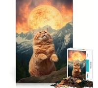 Rompecabezas Teton CatxPizza Sun de 1000 Piezas para Adultos Juguete Inteligente para Jugar en Interiores Corte preciso Un Regalo Encantador 38x26cm