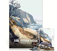 Rompecabezas The Otter Trail de Sudáfrica, Ideal para Adolescentes, 1000 Piezas, para ejercitar la Mente, recreación Tranquila, Corte de precisión, excelente Regalo (50x75cm)
