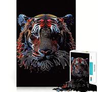 Rompecabezas Tiger Art de 1000 Piezas para Adolescentes Juguete para ejercitar la Mente Diseño Relajante y Acogedor Regalo Original para armar 38x26cm