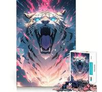 Rompecabezas Tiger Beast Mode de 1000 Piezas para Adolescentes, Juguete Mental para aliviar la ansiedad, Corte Premium, Regalo Elegante 50x75cm
