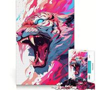Rompecabezas Tiger Beast Unleashed de 1000 Piezas para Adolescentes, desafío Mental, Juguete para el hogar, Regalo sincero y nítido 38x26cm