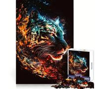 Rompecabezas Tiger Cosmic Head de 1000 Piezas para Adolescentes Rompecabezas para desarrollar la Memoria, Relajante y Divertido Diseño para armar Una cálida Sorpresa 50x75cm