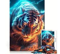 Rompecabezas Tiger Electric Glow de 1000 Piezas para Adolescentes Juguete para ejercitar la Mente Divertido diseño para armar Regalo Elegante 38x52cm