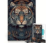 Rompecabezas Tiger Fairyland de 1000 Piezas para Adolescentes Juguete para desarrollar la lógica, pasatiempo Relajante, Corte preciso, 38x52cm
