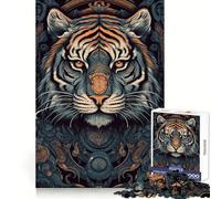 Rompecabezas Tiger Fairyland de 1000 Piezas para Adultos, Juguete para ejercitar la Mente, Juego en Grupo, diseño nítido, Regalo Encantador 38x26cm