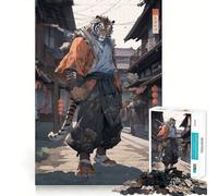 Rompecabezas Tiger Karate Fighter de 1000 Piezas para Adultos, Juguete para estimular la lógica, Tiempo de Calidad, Regalo Premium 38x52cm