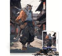 Rompecabezas Tiger Karate Fighter de 1000 Piezas para Adultos, Juguete para estimular la lógica, Tiempo en Familia, Regalo Premium 38x26cm