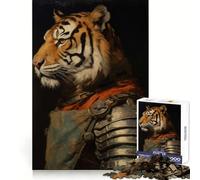 Rompecabezas Tiger Knight de 1000 Piezas para Adolescentes, Juguete Mental para aliviar la ansiedad, Corte Premium, Regalo Elegante 50x75cm