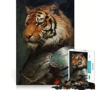 Rompecabezas Tiger Knight de 1000 Piezas para Adultos, Juguete para ejercitar la Mente, diversión Casual, Corte de precisión, Regalo artístico 38x26cm