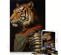 Rompecabezas Tiger Knight Teenagers de 1000 Piezas, Juguete de lógica Resistente, Entretenimiento, Bordes Transparentes, artículo de colección 38x52cm