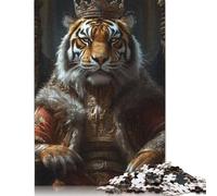 Rompecabezas Tiger Monarch of The Wild: Desafiante y Estimulante Rompecabezas de cartón Premium para Adultos y Adolescentes 1000 Piezas (26 x 38 cm).