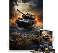 Rompecabezas Tiger Panzer en acción para Adultos, 1000 Piezas, Smart Reason Toy Family Bond Smooth Edge Art Display 50x75cm