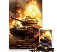 Rompecabezas Tiger Panzer en Llamas de 1000 Piezas para Adolescentes Juguete de lógica y Rompecabezas Diversión Garantizada Corte de precisión Regalo Elegante 38x26cm