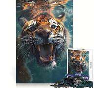 Rompecabezas Tiger Sea de 1000 Piezas para Adolescentes Juguete para desarrollar la lógica y la Capacidad de Entretenimiento Corte preciso 38x52cm