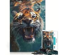 Rompecabezas Tiger Sea de 1000 Piezas para Adolescentes Juguete para desarrollar la lógica y la Capacidad de Entretenimiento Corte preciso 38x52cm